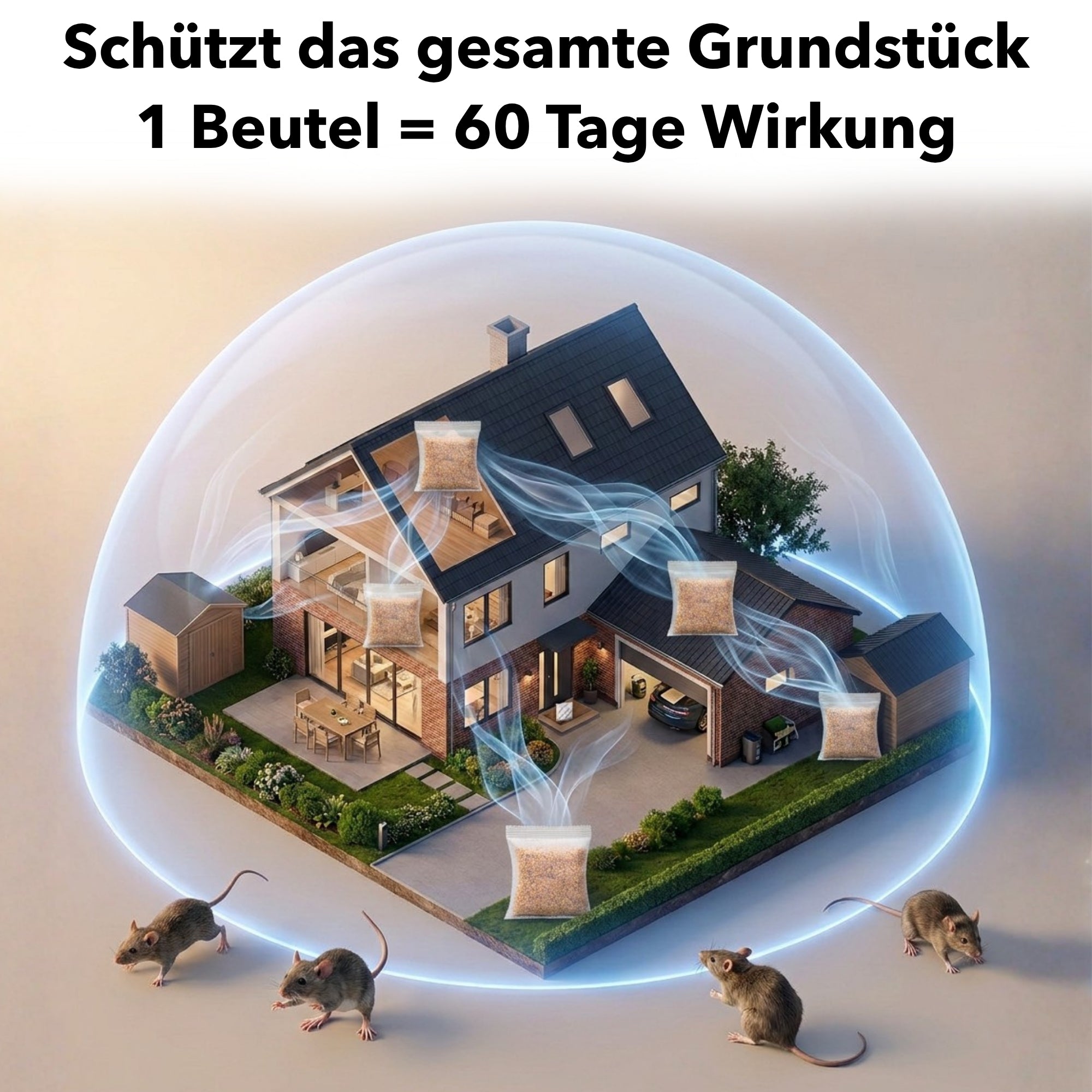 bronoir™ Ratten- & Mäuse Abwehrbeutel