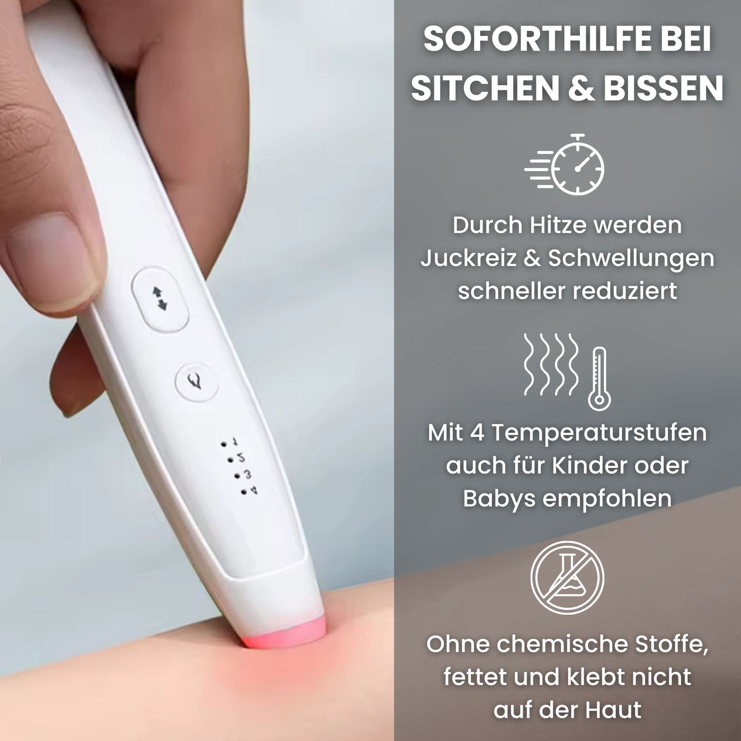 Wiederaufladbarer Insektenstichheiler