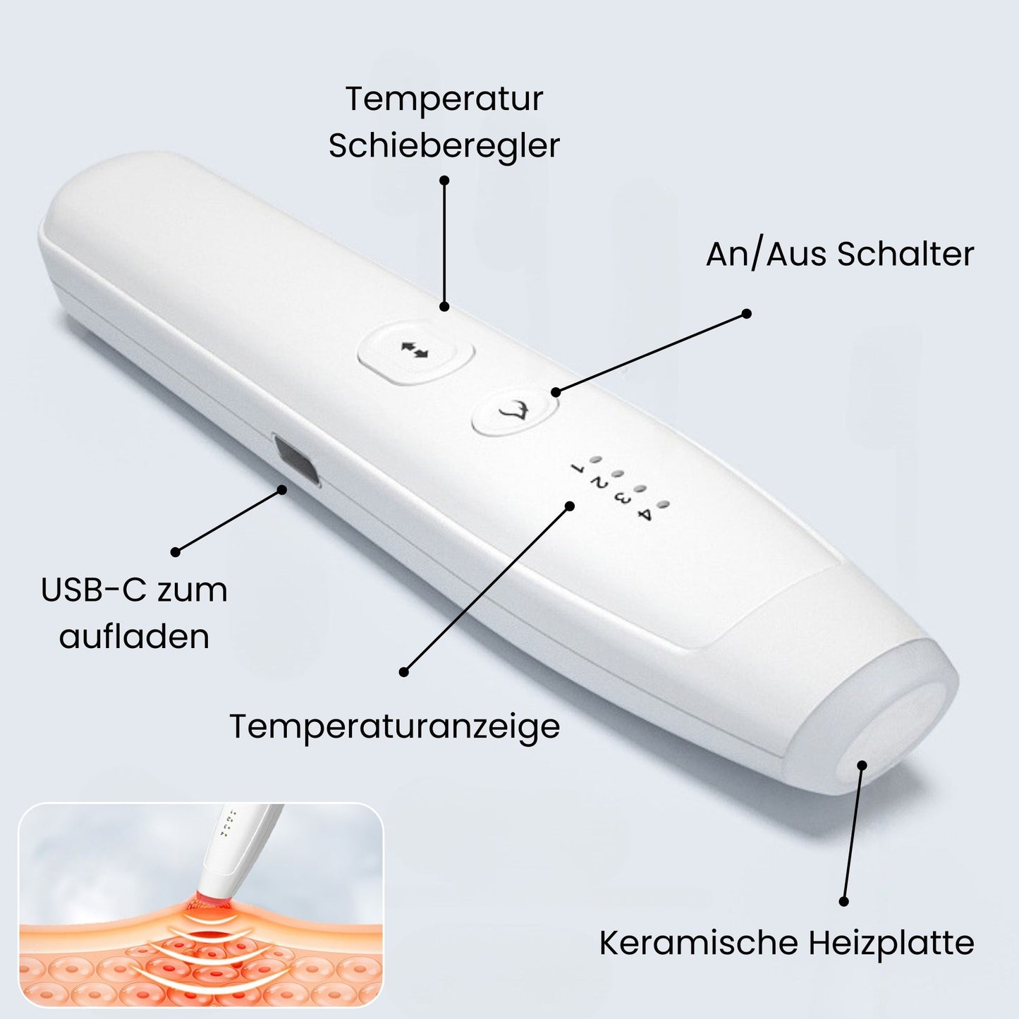 Wiederaufladbarer Insektenstichheiler